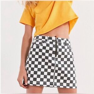 Urban outfitters checkered skirt